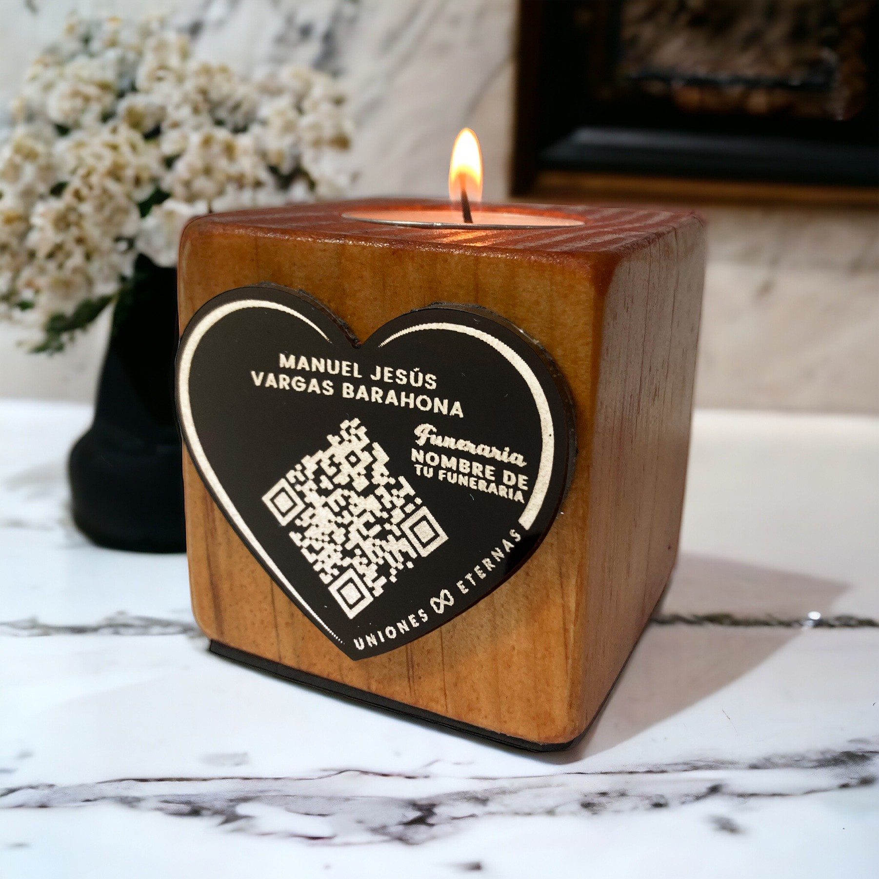 Altar con 🖤Corazón Negro (usar solo en lugares interiores).